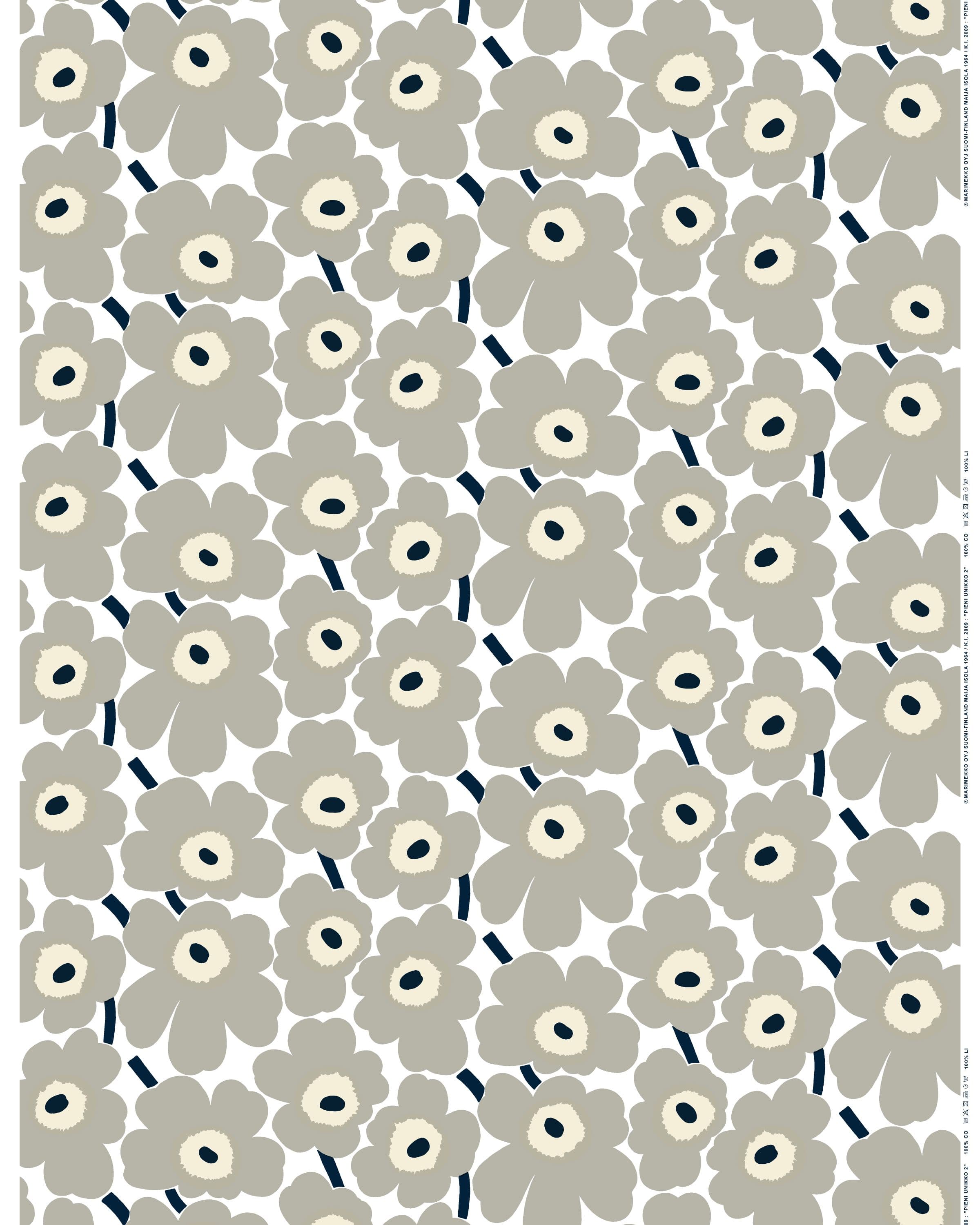 Pieni Unikko Acrylic coated cotton fabric