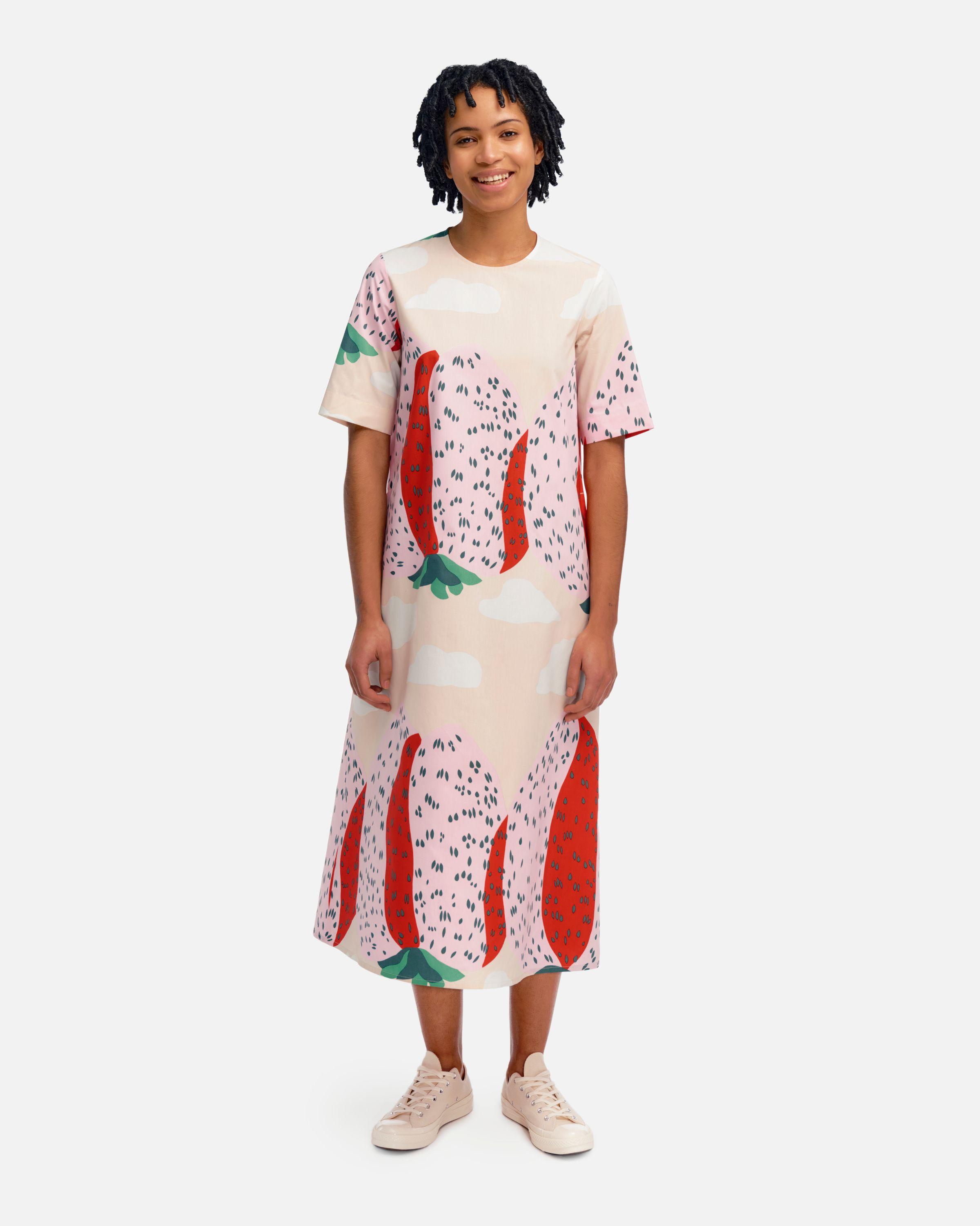 Kotelo Mansikkavuoret Cotton poplin dress