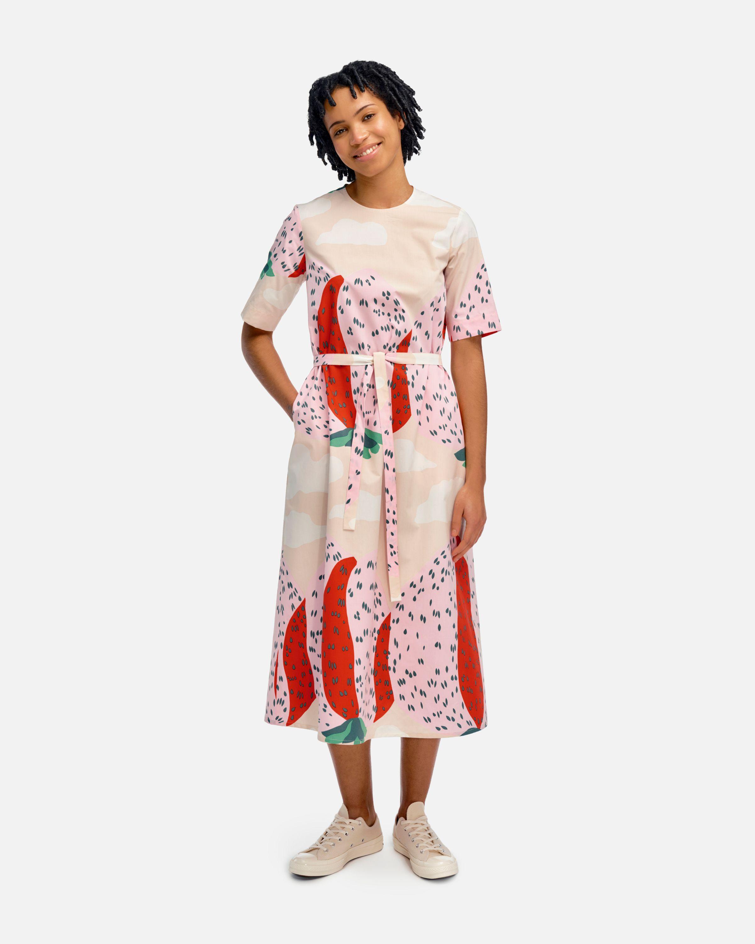 Kotelo Mansikkavuoret Cotton poplin dress