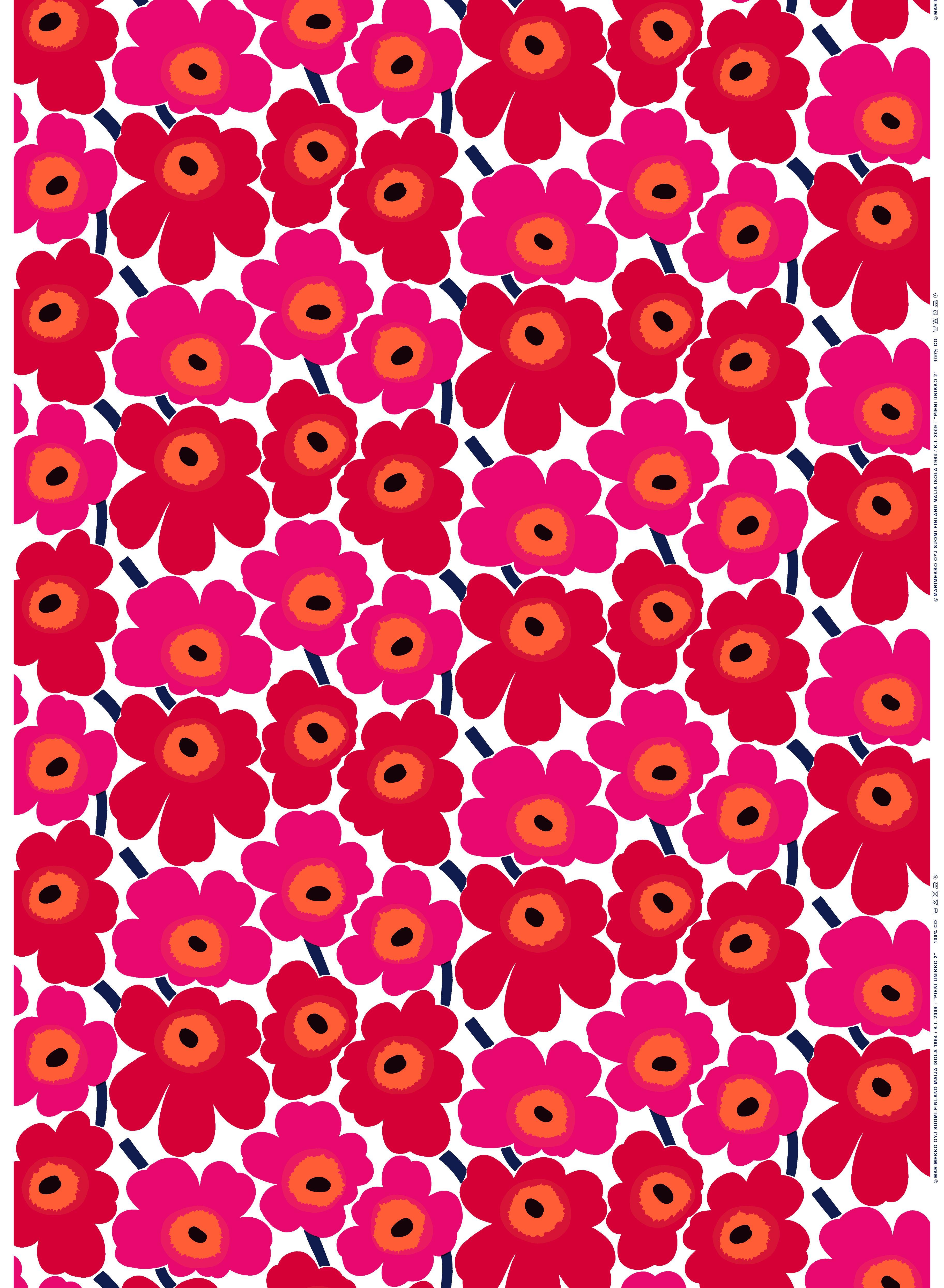 Pieni Unikko Cotton fabric