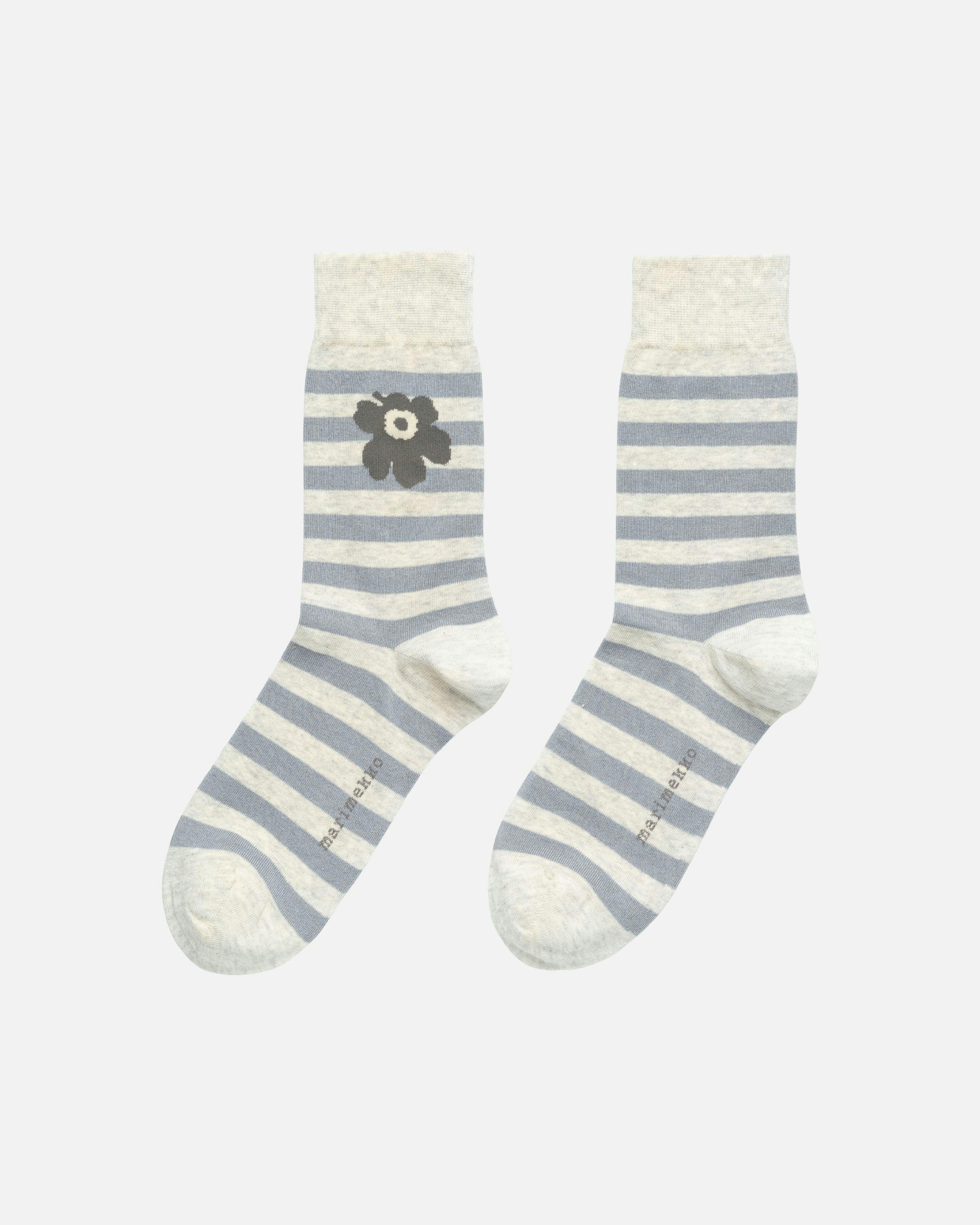 Kasvaa Tasaraita Unikko Kioski ankle socks