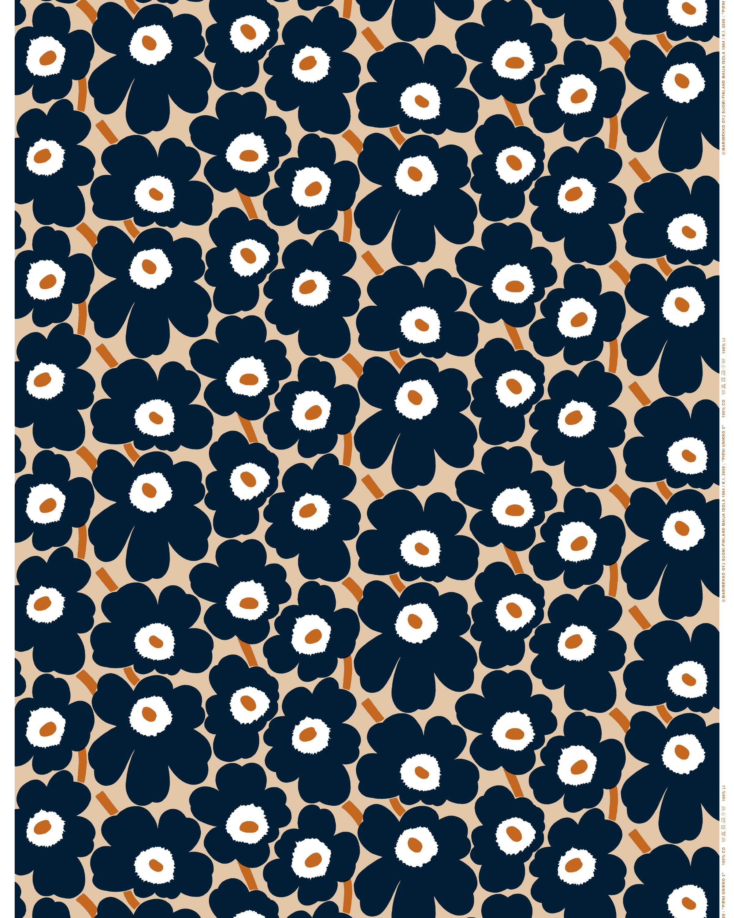 Pieni Unikko Cotton fabric